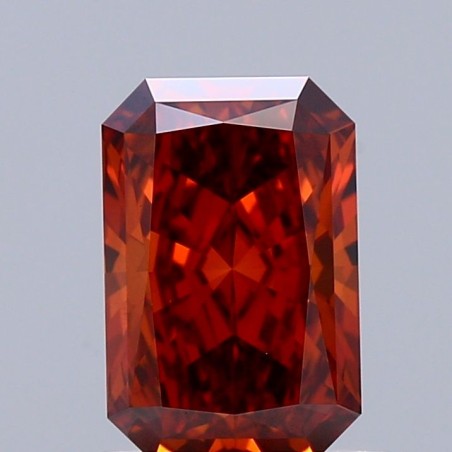 Diament laboratoryjny o barwie fantazyjnej radiant, 1.11ct, VVS2, Fancy Vivid Orange, IGI LG741529883