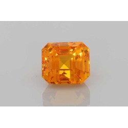Szafir Asscher, 4.04 ct, ORANGE, GIA 3515677652