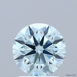 Diament laboratoryjny o barwie fantazyjnej szlif okrągły, 1.39ct, VVS2, Fancy Intense Blue, IGI LG735538188