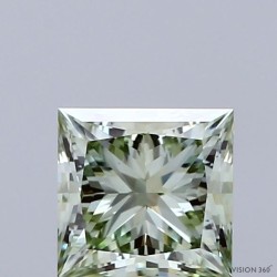 Diament laboratoryjny o barwie fantazyjnej szlif princess, 1.23ct, VVS2, Fancy Intense Green, IGI LG741529889