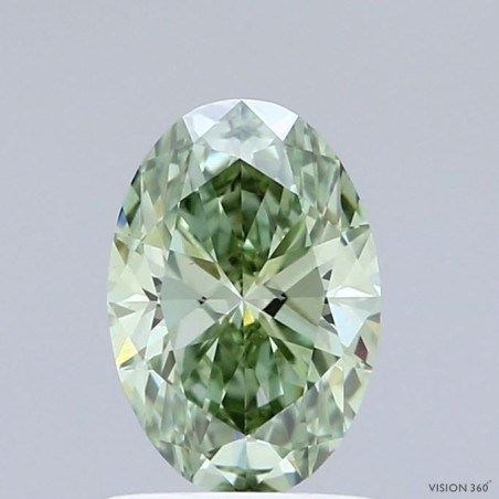 Diament laboratoryjny o barwie fantazyjnej szlif owalny, 1.08ct, VVS2, Fancy Vivid Green, IGI LG741529880