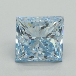 Diament laboratoryjny o barwie fantazyjnej szlif princess, 1.64ct, VVS2, Fancy Intense Blue, IGI LG650407774