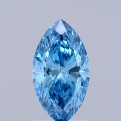Diament laboratoryjny o barwie fantazyjnej markiza, 1.06ct, VVS2, Fancy Vivid Blue, IGI LG741514089