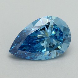 Diament laboratoryjny o barwie fantazyjnej szlif gruszkowy, 1.62ct, VVS2, Fancy Vivid Blue, IGI LG644438615