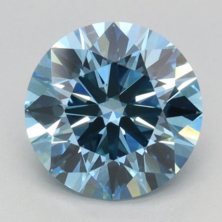 Diament laboratoryjny o barwie fantazyjnej szlif okrągły, 1.88ct, VVS2, Fancy Vivid Blue, IGI LG640446822