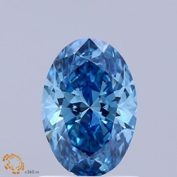 Diament laboratoryjny o barwie fantazyjnej szlif owalny, 1.03ct, VVS2, Fancy Vivid Blue, IGI LG739526198