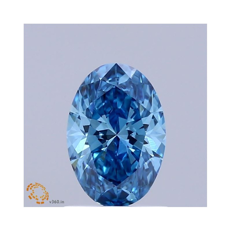 Diament laboratoryjny o barwie fantazyjnej szlif owalny, 1.03ct, VVS2, Fancy Vivid Blue, IGI LG739526198