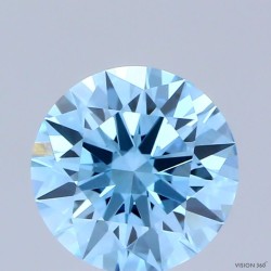 Diament laboratoryjny o barwie fantazyjnej szlif okrągły, 1.03ct, VVS2, Fancy Vivid Blue, IGI LG739526196