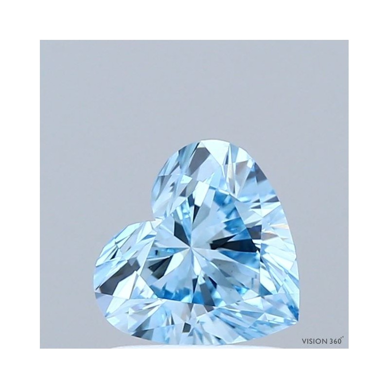 Diament laboratoryjny o barwie fantazyjnej serce, 1.03ct, VVS2, Fancy Vivid Blue, IGI LG741529868