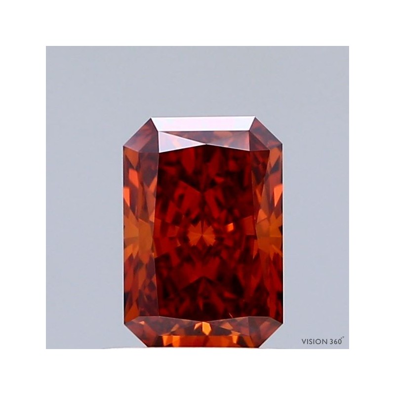 Diament laboratoryjny o barwie fantazyjnej radiant, 1.02ct, VVS2, Fancy Vivid Orange, IGI LG741529862