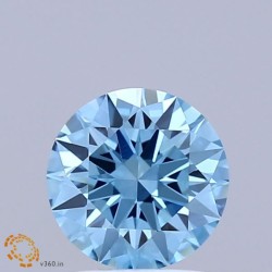 Diament laboratoryjny o barwie fantazyjnej szlif okrągły, 1.05ct, VVS2, Fancy Vivid Blue, IGI LG741514086
