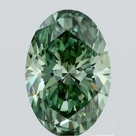 Diament laboratoryjny o barwie fantazyjnej szlif owalny, 1.02ct, VVS2, Fancy Vivid Green, IGI LG731579282