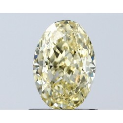 Diament laboratoryjny o barwie fantazyjnej szlif owalny, 1.04ct, VVS2, Fancy Intense Yellow, IGI LG671432892