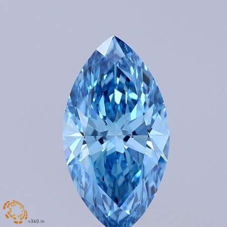 Diament laboratoryjny o barwie fantazyjnej markiza, 1.11ct, VVS2, Fancy Vivid Blue, IGI LG739526361