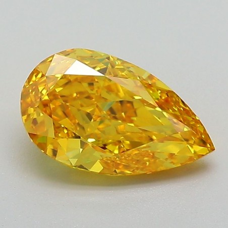 Diament laboratoryjny o barwie fantazyjnej szlif gruszkowy, 1.62ct, VVS2, Fancy Vivid Orange, IGI LG657438777