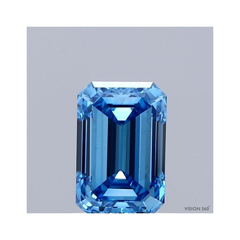 Diament laboratoryjny o barwie fantazyjnej szlif szmaragdowy, 1.01ct, VVS2, Fancy Vivid Blue, IGI LG739526180 Diament laboratoryjny o barwie fantazyjnej szlif szmaragdowy, 1.01ct, VVS2, Fancy Vivid Blue, IGI LG739526180