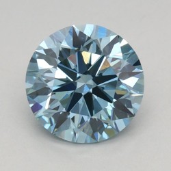 Diament laboratoryjny o barwie fantazyjnej szlif okrągły, 1.01ct, VVS2, Fancy Vivid Blue, IGI LG710573126