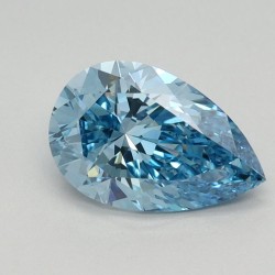 Diament laboratoryjny o barwie fantazyjnej szlif gruszkowy, 1.11ct, VVS2, Fancy Vivid Blue, IGI LG613350738