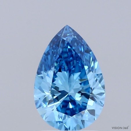 Diament laboratoryjny o barwie fantazyjnej szlif gruszkowy, 0.99ct, VVS2, Fancy Vivid Blue, IGI LG739594087