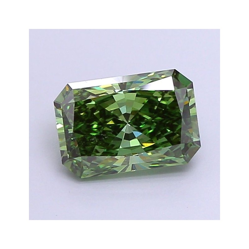 Diament laboratoryjny o barwie fantazyjnej radiant, 1.73ct, VVS2, Fancy Vivid Green, IGI LG653414320