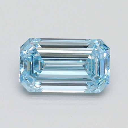 Diament laboratoryjny o barwie fantazyjnej szlif szmaragdowy, 1.01ct, VVS2, Fancy Intense Blue, IGI LG607348677