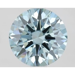 Diament laboratoryjny o barwie fantazyjnej szlif okrągły, 1.51ct, VVS2, Fancy Vivid Blue, IGI LG674505745