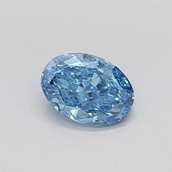 Diament laboratoryjny o barwie fantazyjnej szlif owalny, 1.1ct, VVS2, Fancy Vivid Blue, IGI LG706565284