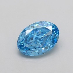 Diament laboratoryjny o barwie fantazyjnej szlif owalny, 1.19ct, VVS2, Fancy Vivid Blue, IGI LG710521488