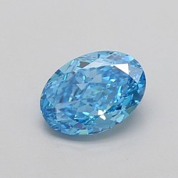 Diament laboratoryjny o barwie fantazyjnej szlif owalny, 1.25ct, VVS2, Fancy Vivid Blue, IGI LG710521489