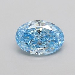 Diament laboratoryjny o barwie fantazyjnej szlif owalny, 1.31ct, VVS2, Fancy Vivid Blue, IGI LG704546995
