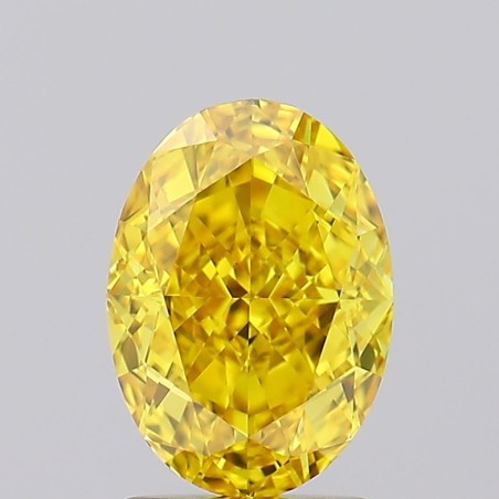 Diament laboratoryjny o barwie fantazyjnej szlif owalny, 2.19ct, VVS1, Fancy Vivid Yellow, IGI LG519260317