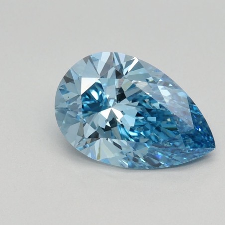 Diament laboratoryjny o barwie fantazyjnej szlif gruszkowy, 1.2ct, VVS2, Fancy Vivid Blue, IGI LG613350667