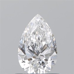 Diament szlif gruszkowy, 0.63ct, VS1, D, GIA 7531290418