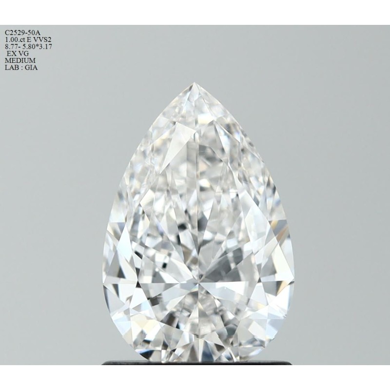 Diament szlif gruszkowy, 1ct, VVS2, E, GIA 1533794700 Diament szlif gruszkowy, 1ct, VVS2, E, GIA 1533794700