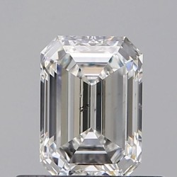 Diament szlif szmaragdowy, 0.52ct, SI2, E, GIA 1539839287