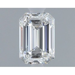 Diament szlif szmaragdowy, 0.5ct, VS1, F, GIA 6532707280