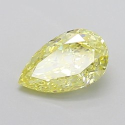 Diament laboratoryjny o barwie fantazyjnej szlif gruszkowy, 1.04ct, VVS1, Fancy Intense Yellow, IGI LG732563504