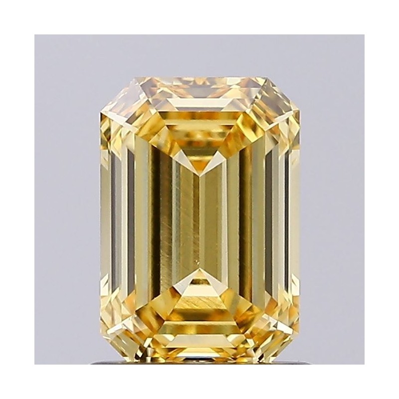 Diament laboratoryjny o barwie fantazyjnej szlif szmaragdowy, 1.06ct, VVS2, Fancy Intense Yellow, IGI LG743533944 Diament laboratoryjny o barwie fantazyjnej szlif szmaragdowy, 1.06ct, VVS2, Fancy Intense Yellow, IGI LG743533944