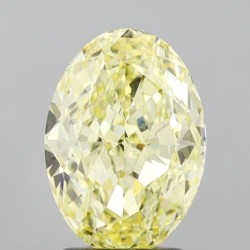 Diament laboratoryjny o barwie fantazyjnej szlif owalny, 2.51ct, VVS2, Fancy Yellow, IGI LG737510298