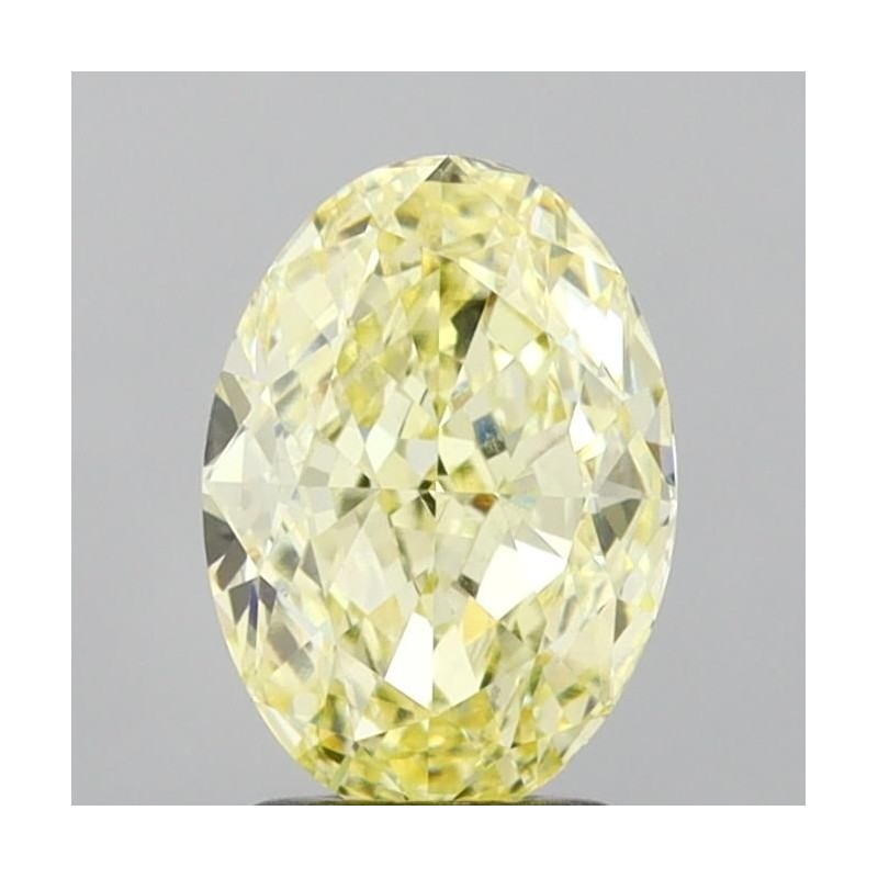 Diament laboratoryjny o barwie fantazyjnej szlif owalny, 2.51ct, VVS2, Fancy Yellow, IGI LG737510298