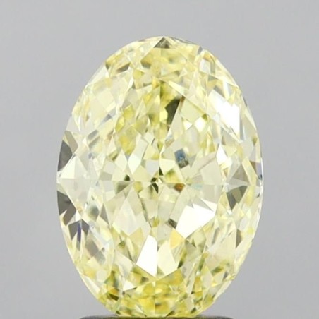 Diament laboratoryjny o barwie fantazyjnej szlif owalny, 2.51ct, VVS2, Fancy Yellow, IGI LG737510298