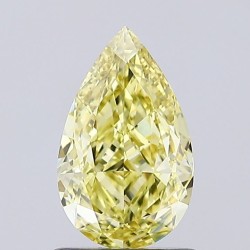 Diament laboratoryjny o barwie fantazyjnej szlif gruszkowy, 1.07ct, VVS2, Fancy Intense Yellow, IGI LG635454631