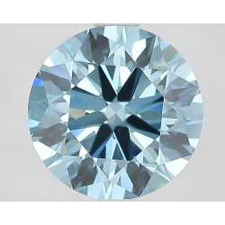 Diament laboratoryjny o barwie fantazyjnej szlif okrągły, 2.18ct, VVS2, Fancy Vivid Blue, IGI LG675530197