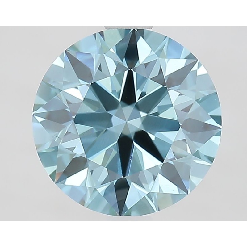 Diament laboratoryjny o barwie fantazyjnej szlif okrągły, 2.2ct, VVS2, Fancy Vivid Blue, IGI LG674505725