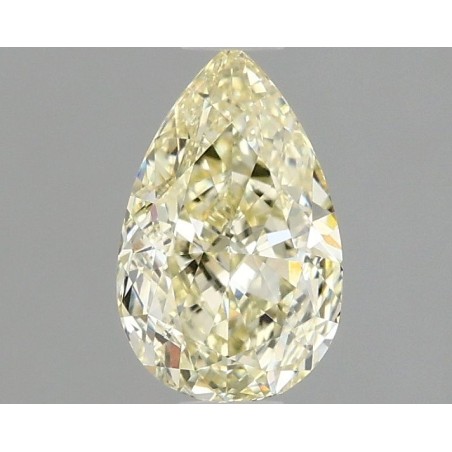Diament laboratoryjny o barwie fantazyjnej szlif gruszkowy, 1.08ct, VVS2, Fancy Yellow, IGI LG665430714