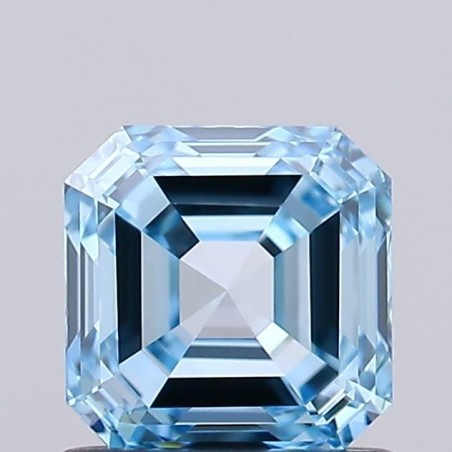 Diament laboratoryjny o barwie fantazyjnej Asscher, 0.97ct, VVS1, Fancy Vivid Blue, IGI LG741573425