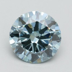 Diament laboratoryjny o barwie fantazyjnej szlif okrągły, 2.37ct, VVS2, Fancy Intense Blue, IGI LG586338683