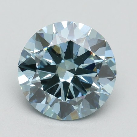 Diament laboratoryjny o barwie fantazyjnej szlif okrągły, 2.37ct, VVS2, Fancy Intense Blue, IGI LG586338683
