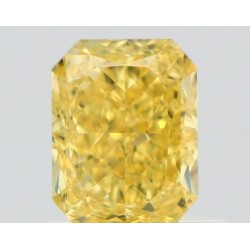 Diament o barwie fantazyjnej radiant, 0.7ct, VS1, Fancy Intense Yellow, GIA 6531005585