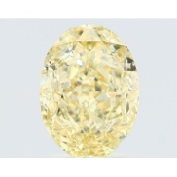 Diament o barwie fantazyjnej szlif owalny, 1.08ct, VS2, Faint Yellow, GIA 7536282341